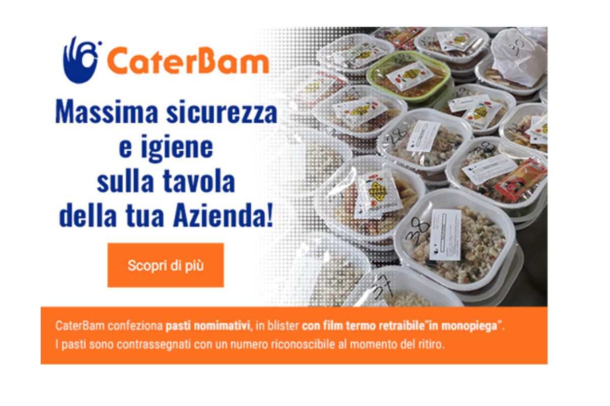 CaterBam: il servizio di pasti trasportati monoporzione che rivoluziona il mondo della ristorazione collettiva
